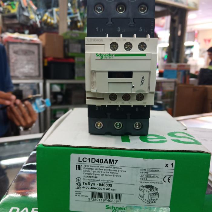 CONTACTOR KONTACTOR SCHNEIDER LC1D40M7 220V SCHNEIDER ORIGINAL