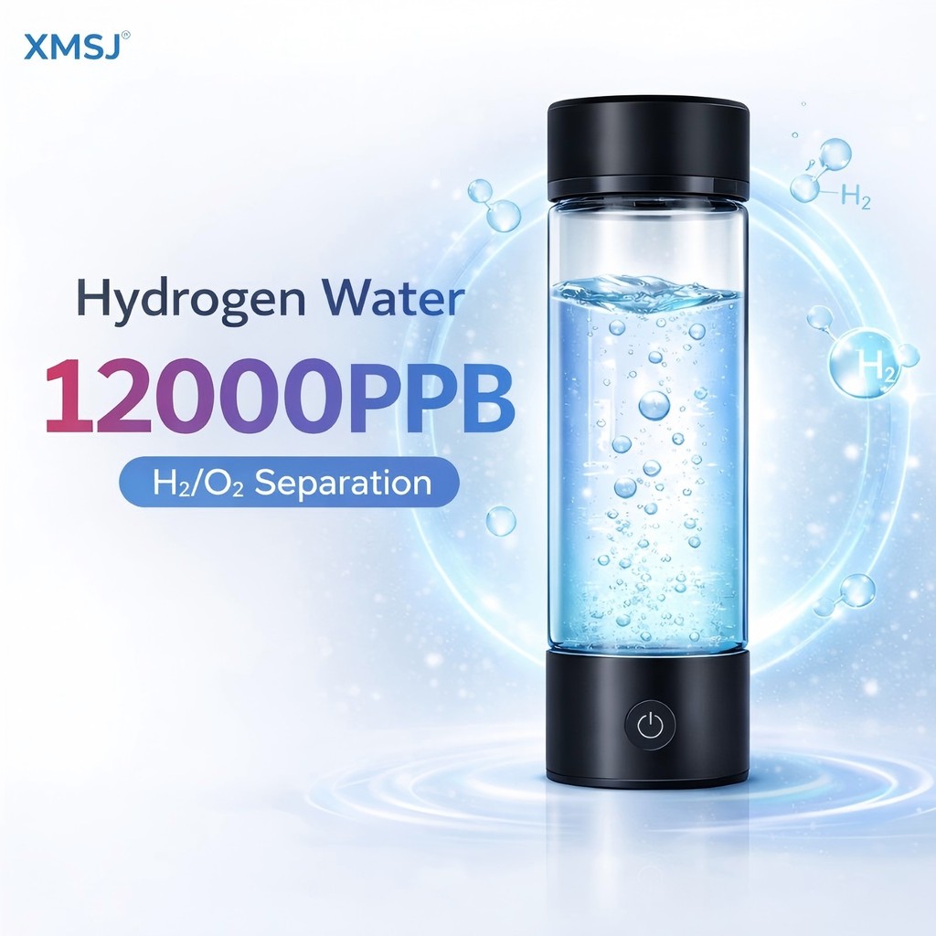 Portable Hydrogen Water Generator Bottle Rechargeable Electric Alkaline Water Ionizer Cup