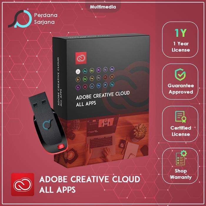 Adobe Creative Cloud All Apps Subscription 1 Tahun Original Tbk