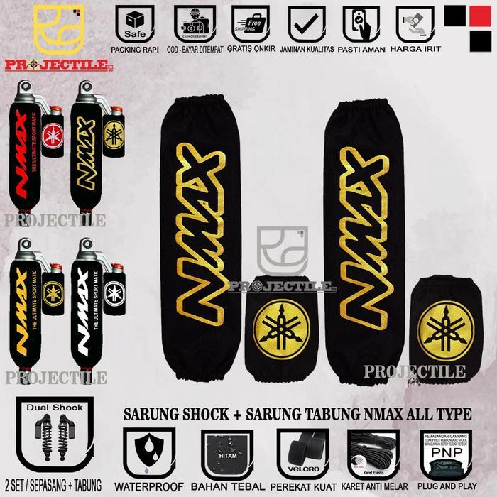 SARUNG SHOCK + SARUNG TABUNG NMAX AEROX XMAX YSS KTC WP RCB KIRI KANAN HIGH QUALITY
