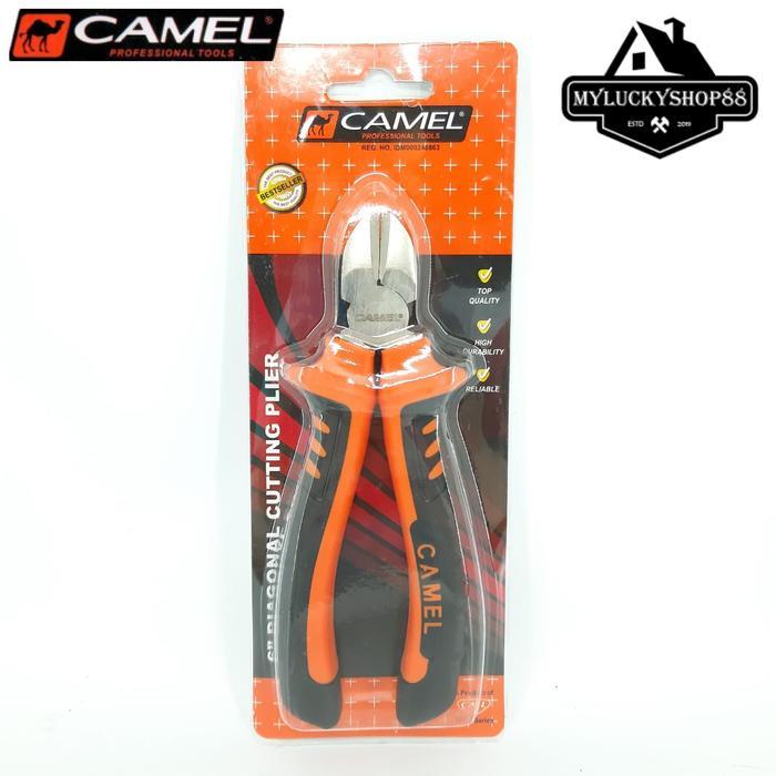 Broco - Tang Orange Potong 6 Inch Kemasan Blister Diagonal Cutting Plier 6"