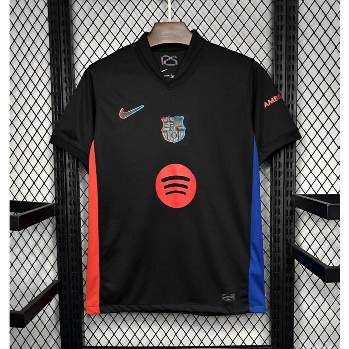 Original ( Bulat ) Jersey Barcelona Away 2024 2025 Grade Ori - Jersey Barca Away 2025 Hitam - Jersey