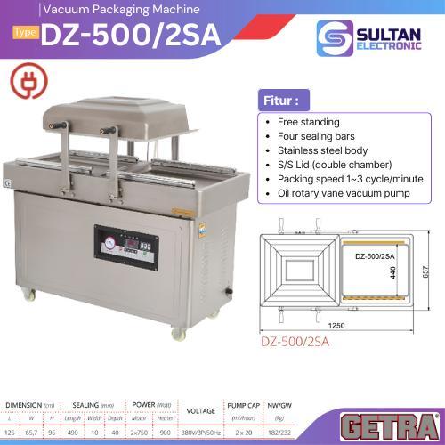 GETRA Vacuum Packaging Machine DZ-500/2SA / DZ 500/2SA / DZ500/2SA Mesin Vakum Makanan