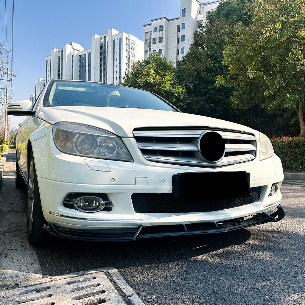 Car Front Bumper Lip Splitter Diffuser Lip Body Kit For Mercedes C-Class W204 2007-2010 Standard