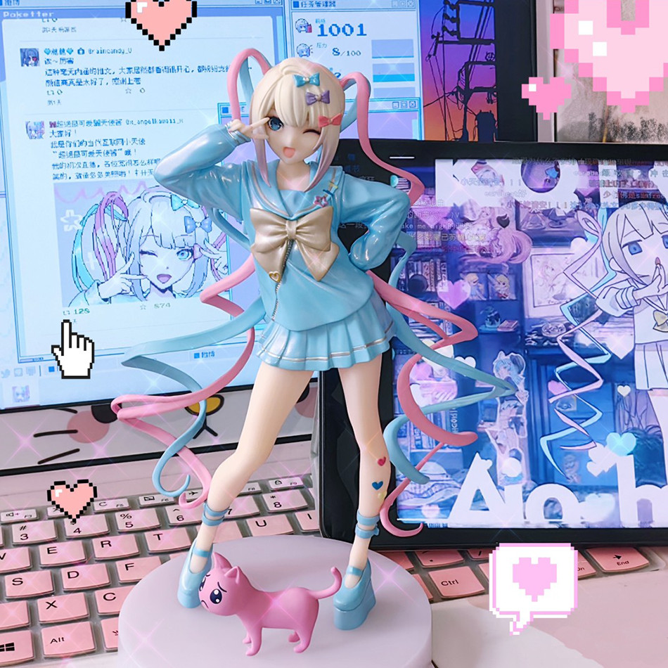 Original Needy Girl Overdose Anime Figure Pop Up Parade KAngel Action Figure Virtual Uploader PVC