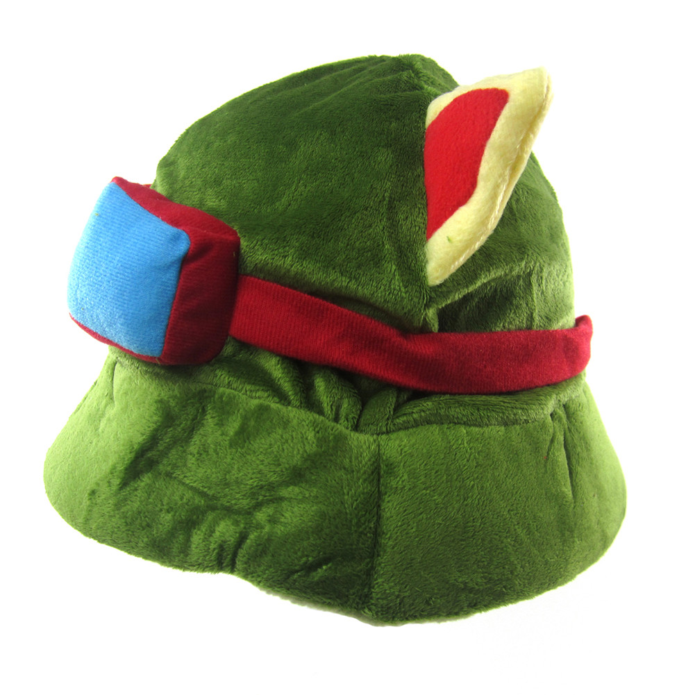 Brdwn Swift Scout Teemo Green Cosplay Cricket-Cap Sun Hat Peaked Cap