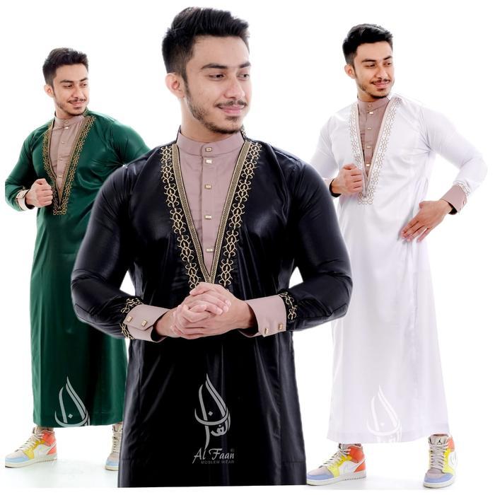 Jubah Slimfit King salman Jubah pria Slimfit Gamis Jubah Pria Muslim jubah alfaan gamis pria busana