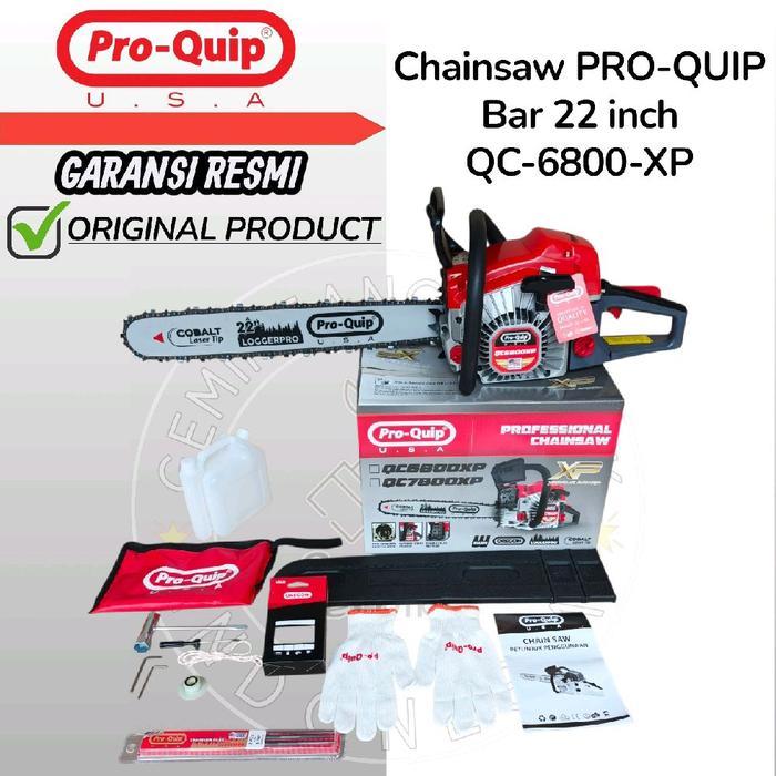 Mesin Senso 22 Inch Bar Laser Baja Rantai OREGON QC6800XP Pro Quip / Chainsaw 22 inch Bar Laser Baja