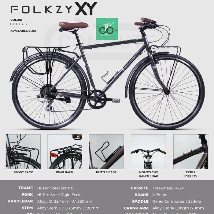 Sepeda Touring Gravel Genio Folkzy Xy Terbaru Road Commuter