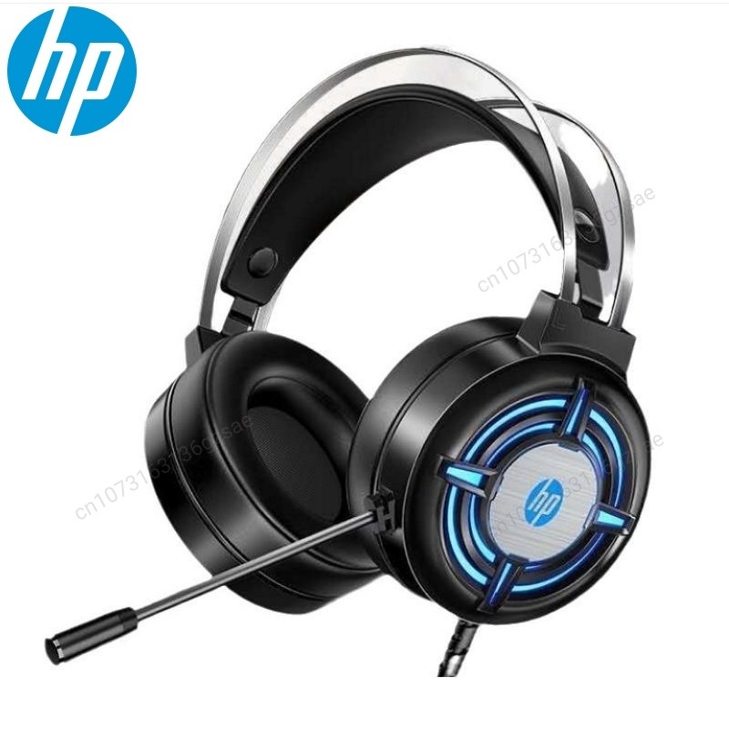 HP H120 Gaming Headset Wired Gaming Noise-Canceling Headset 7.1 Surround PC USB Headphones Gamer