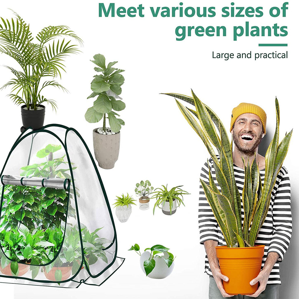 1/2/3Pcs Pop-Up Greenhouse for Outdoor Indoor Flower House, Portable Mini Greenhouse Cover Tent