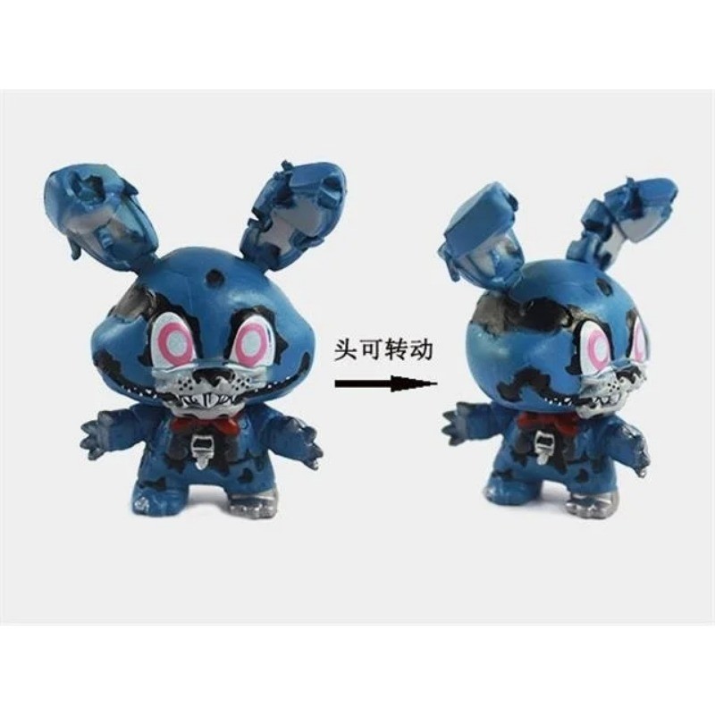 8Pcs/Set Fnaf Figures Freddy Bonnie Foxy Fazbear Bear Action Figures PVC Model Toys for Children