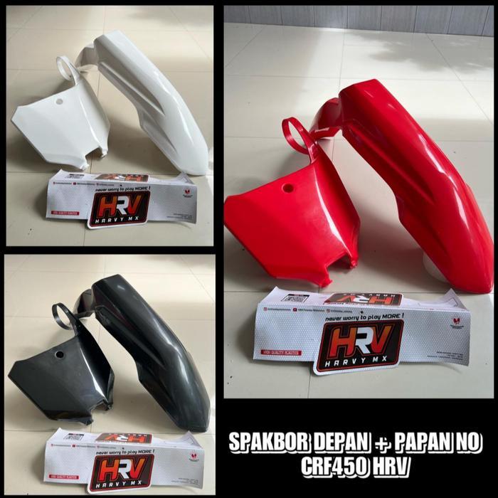 Spakbor papan nomer CRF450 CRF 450 HRV