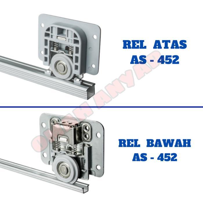Rel Sliding SAJA SD AS 452 Lemari Pintu Sliding Slow Motion Huben