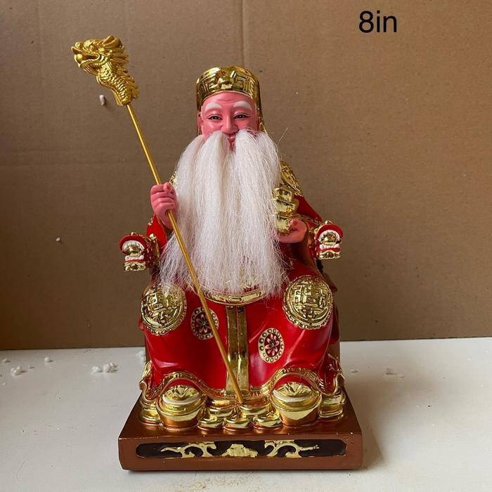 Patung Dewa Hok Tek Ceng Sin Tuapekong 8 inch