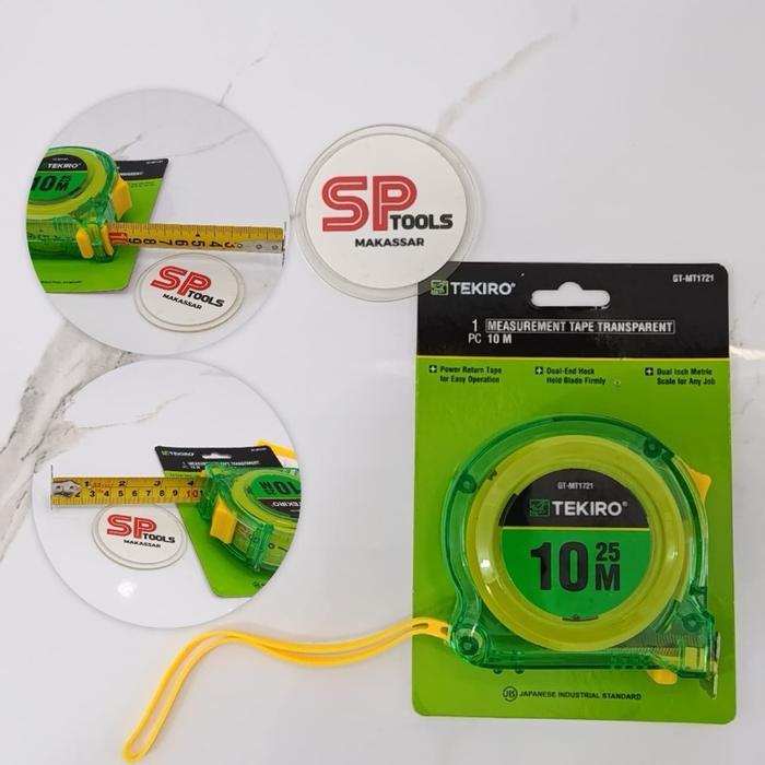 Readyyy Meter / Meteran Roll 10M / 10 Meter Transparant Tekiro
