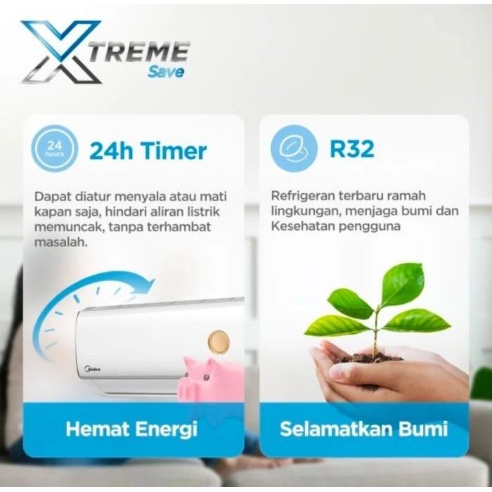 Ac Split Midea 2 Pk Msaf-18Crn Terpercaya