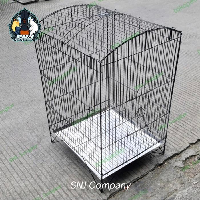 Terlaris 3 Pcs 42 Cm Jumbo Sangkar Kotak Besi Gantung Kandang Burung Kotak Besi Lipat Gantung Jalak