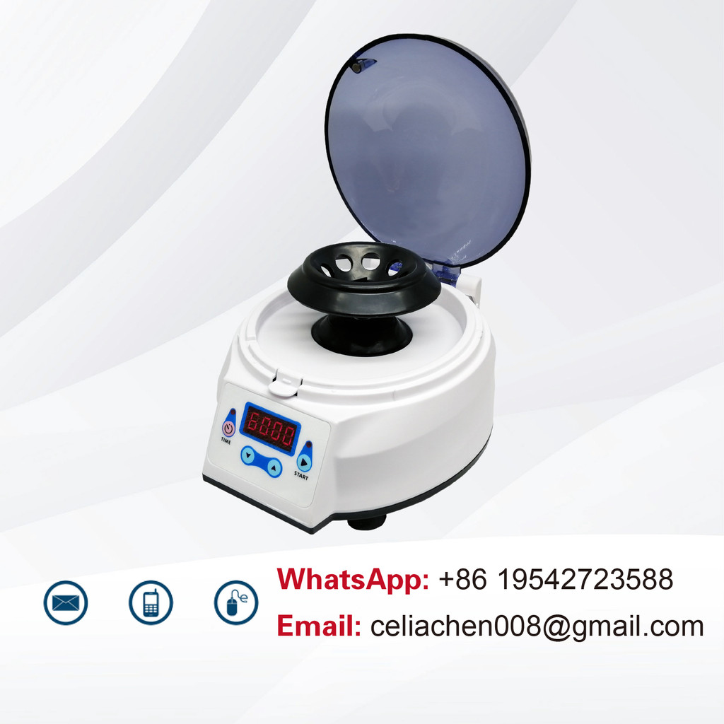 LXJ-4 Mini Centrifuge 4000-8000rpm Digital Lab Benchtop Centrifuge 220V PRP Serum Separator Blood