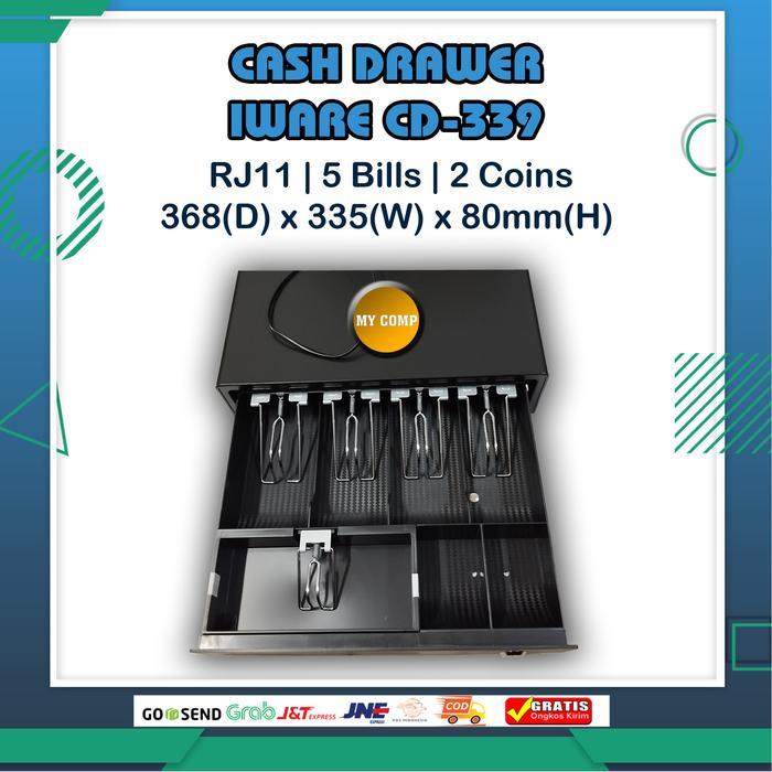 Cash Drawer Laci Uang Kasir Iware CD-339 CD339 5 Slot