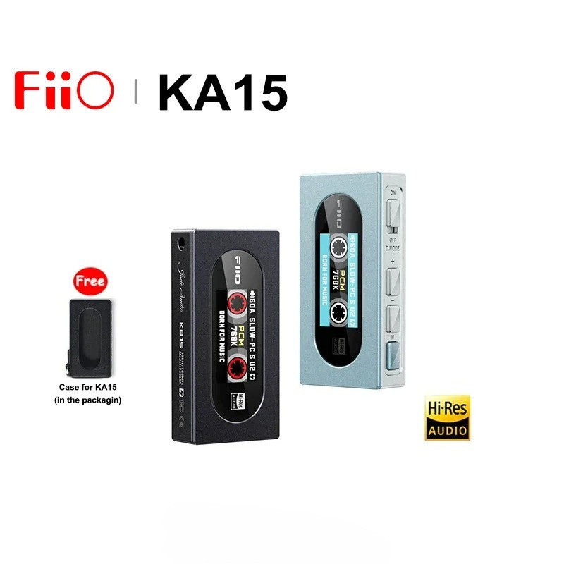 FiiO KA15 Portable USB DAC AMP Headphone Amplifier Dongle Desktop Mode Hi-Res Audio dual CS43198