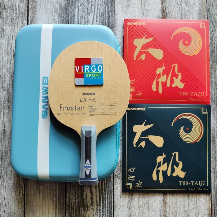 Sanwei Froster ALC Carbon paket rakit bat bet pingpong 100%Original