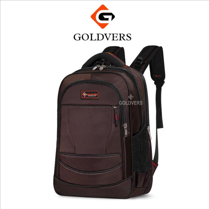 GOLDVERS Tas Ransel Backpack Punggung Kerja Sekolah Kuliah Jumbo *