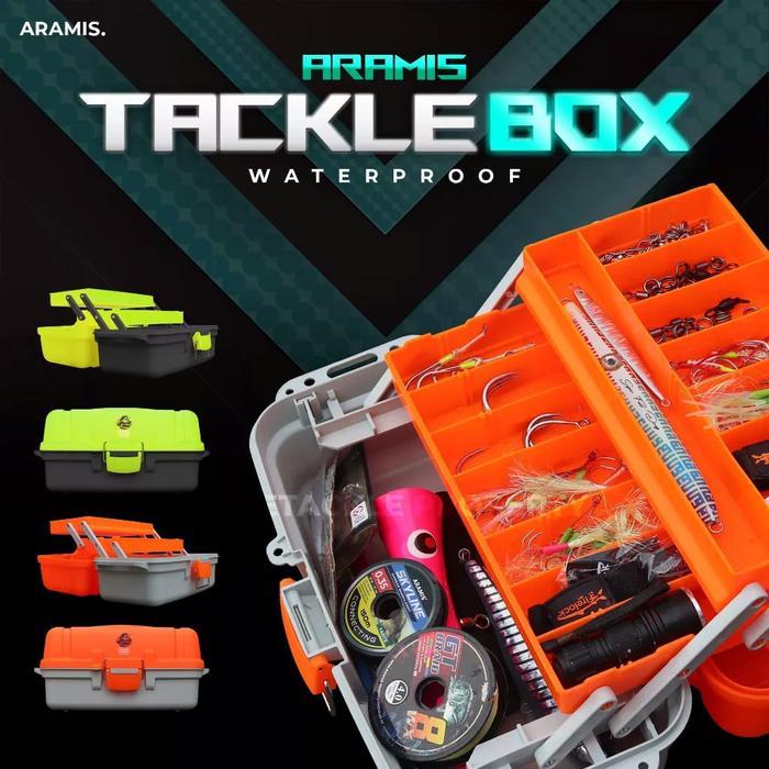 -Sf- Tackle Box 6200 Aramis Kotak Alat Perkakas Mancing 3 Tingkat Tiga Susun Pancing Umpan Kacamata