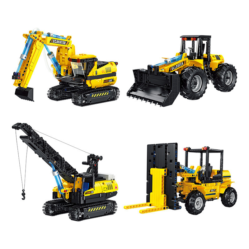 Hydraulic Movable Engineering Vehicle Excavation Bulldozer Model