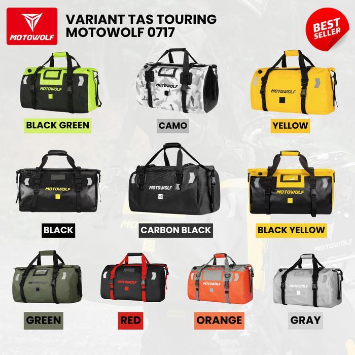 Tas Motor Motowolf Tas Touring Motor Tas Gym Travel Bag Waterproof Pasti Ori