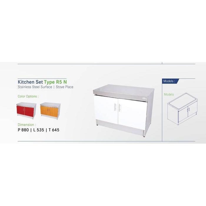 Meja Dapur Minimalis Kitchen Set Stainless Meja Kompor Royal 5 N