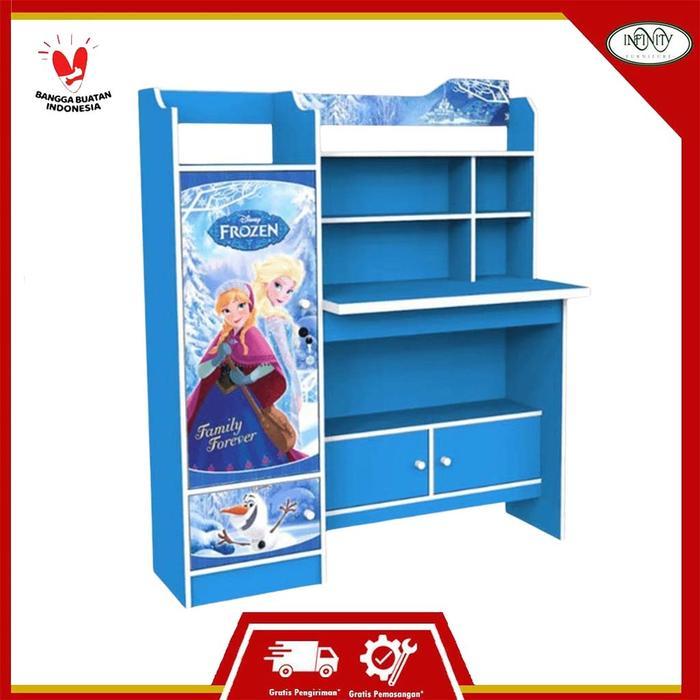 Lemari & Meja Belajar Anak Karakter Frozen