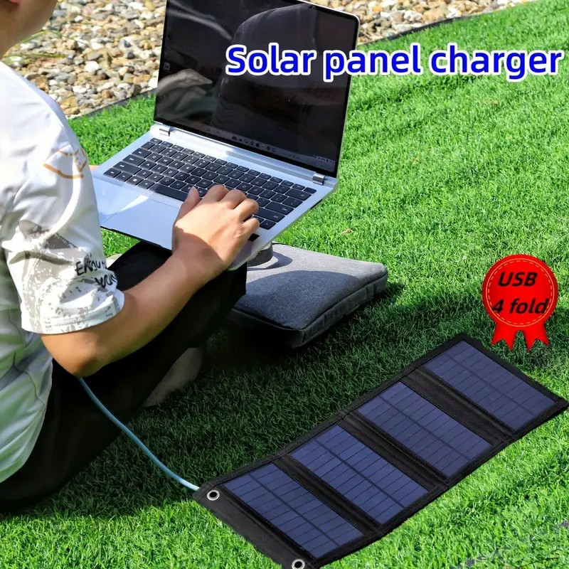 Foldable USB Solar Panel 5V Portable Solar Panel Cell Phone Solar Charger Folding Solar Panel for
