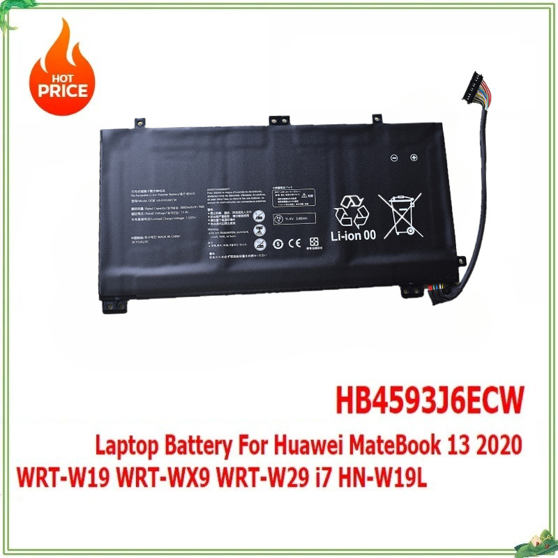 HB4593J6ECW Laptop Battery for Huawei MateBook 13 2020 WRT-W19 WRT-W29 WRT-WX9 I7 HN-W19L 11.4V