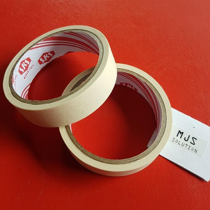 "New" LAKBAN KERTAS 1 INCH SKS MASKING TAPE SOLASI KERTAS ISOLASI CAT