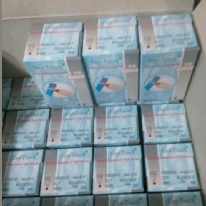 20 Box Stik Cek Koles Easytouch Deteksi Cepat Alat Tes Kolesterol Cepat Dan Akurat Di Rumah