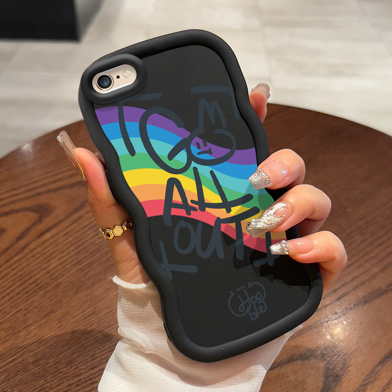 Casing Untuk iPhone 6 Plus 6s Plus 7 Plus 8 Plus SE 2020 X Xs Max Case Casing Bahasa Inggris Rainbow