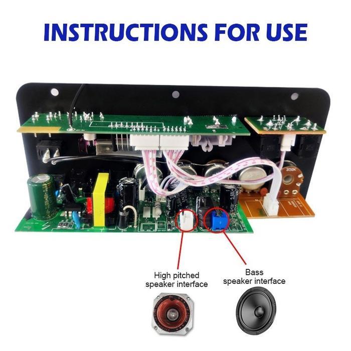 [Model Terbaru] D10 900W Amplifier Board Tampilan Digital Power Amplifier Board Untuk 8-12 Inci