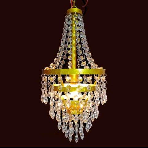 lampu kristal dekorasi lampu hias dekorasi gold cerah