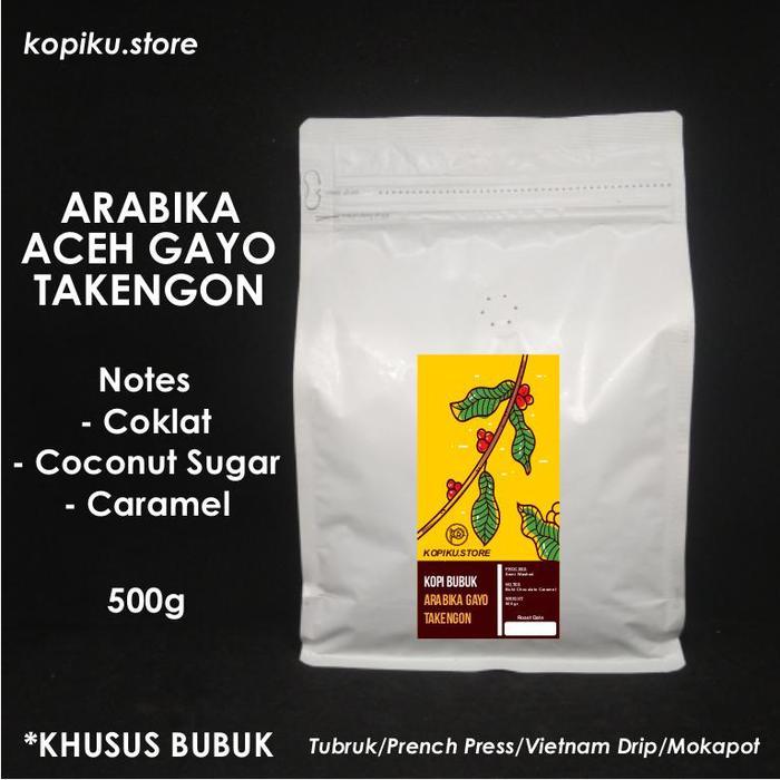 KOPI BUBUK ARABIKA GAYO 500 GR (TAKENGON)