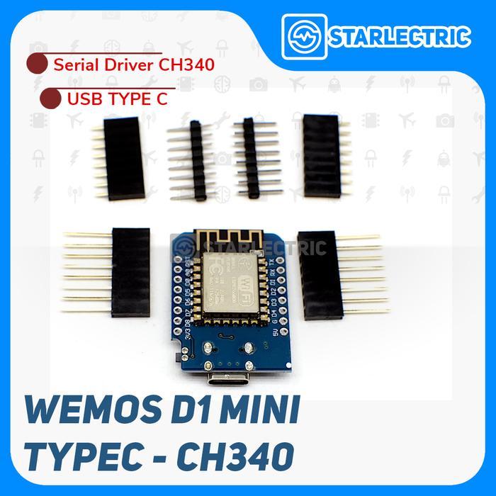 New Wemos Mini D1 Usb Type C Ch340 Esp8266 Iot Esp12