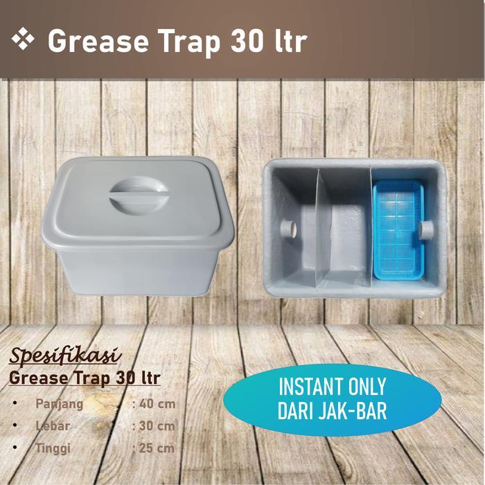PROMO GREASE TRAP 30 LITER, PERANGKAP LEMAK