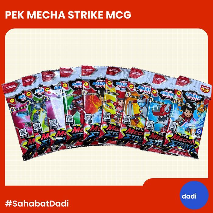 Dadi Mechamato PEK Mecha Strike Mainan / Card Game
