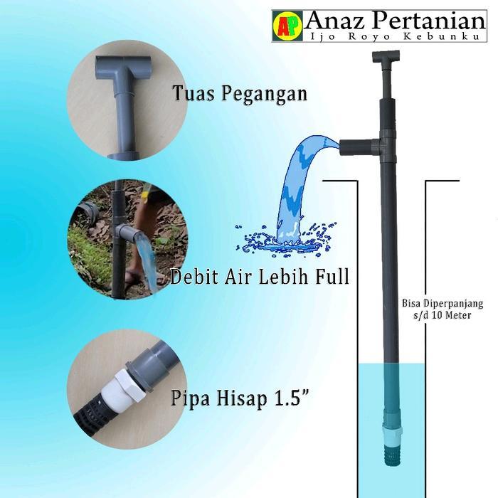 Pompa Air Manual Paralon Tanpa Listrik