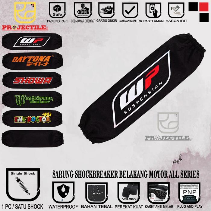 Sarung Shock Daytona Cover Shockbreaker Shok Belakang Motor Universal Terbaik