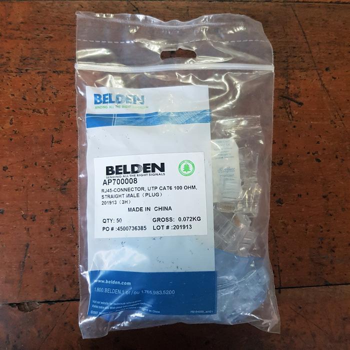 Konektor Belden Rj45 Cat 6 / Connector Rj45 Cat6 Belden