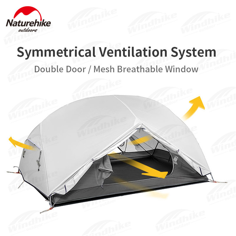 Naturehike Mongar Camping Tent Trekking Backpacking Shelter Tent Waterproof Portable Ultralight