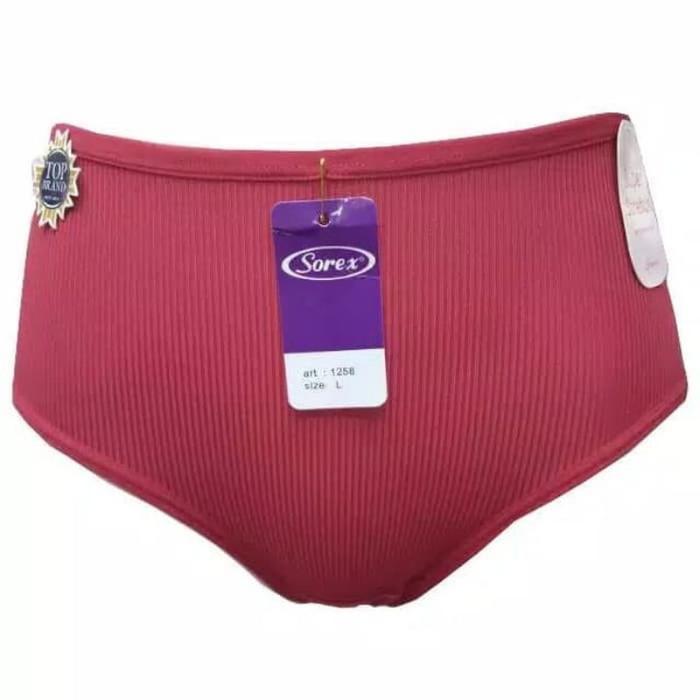Cd Wanita Sorex 1258 Super Stretch Celana Dalam Cewek Motif Garis Salur Timbul Cd Perempuan Dewasa