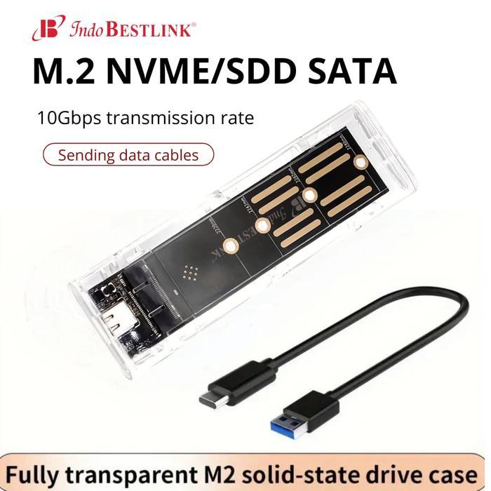 SSD M2 NVME / hardcase M.2 NVME/ M2NVME 10GB/ Casing SSD NVME M.2 Enclosure Hardisk - casing ssd