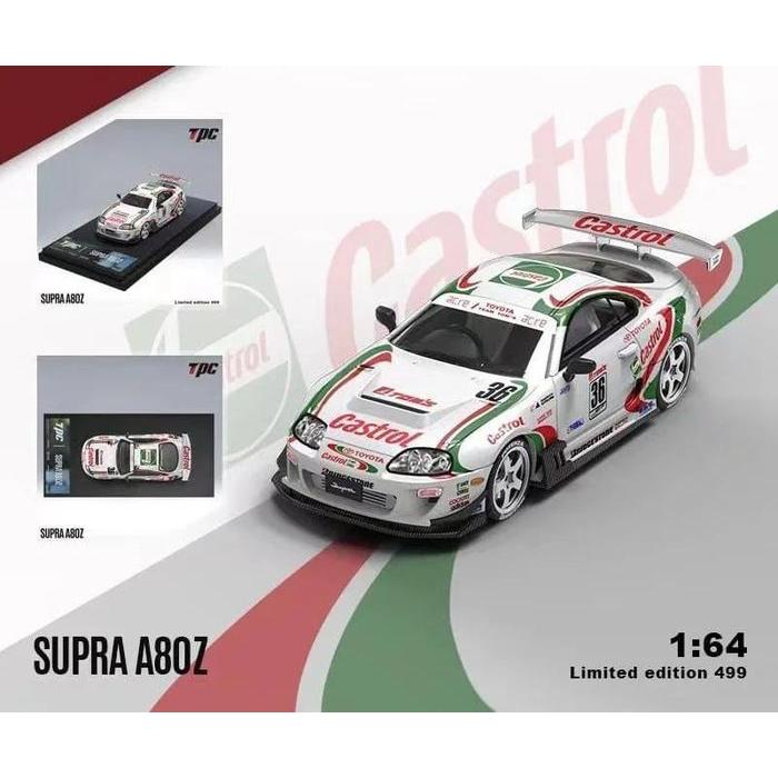 TPC 1/64 Toyota Supra AZ80 Castrol Diecast